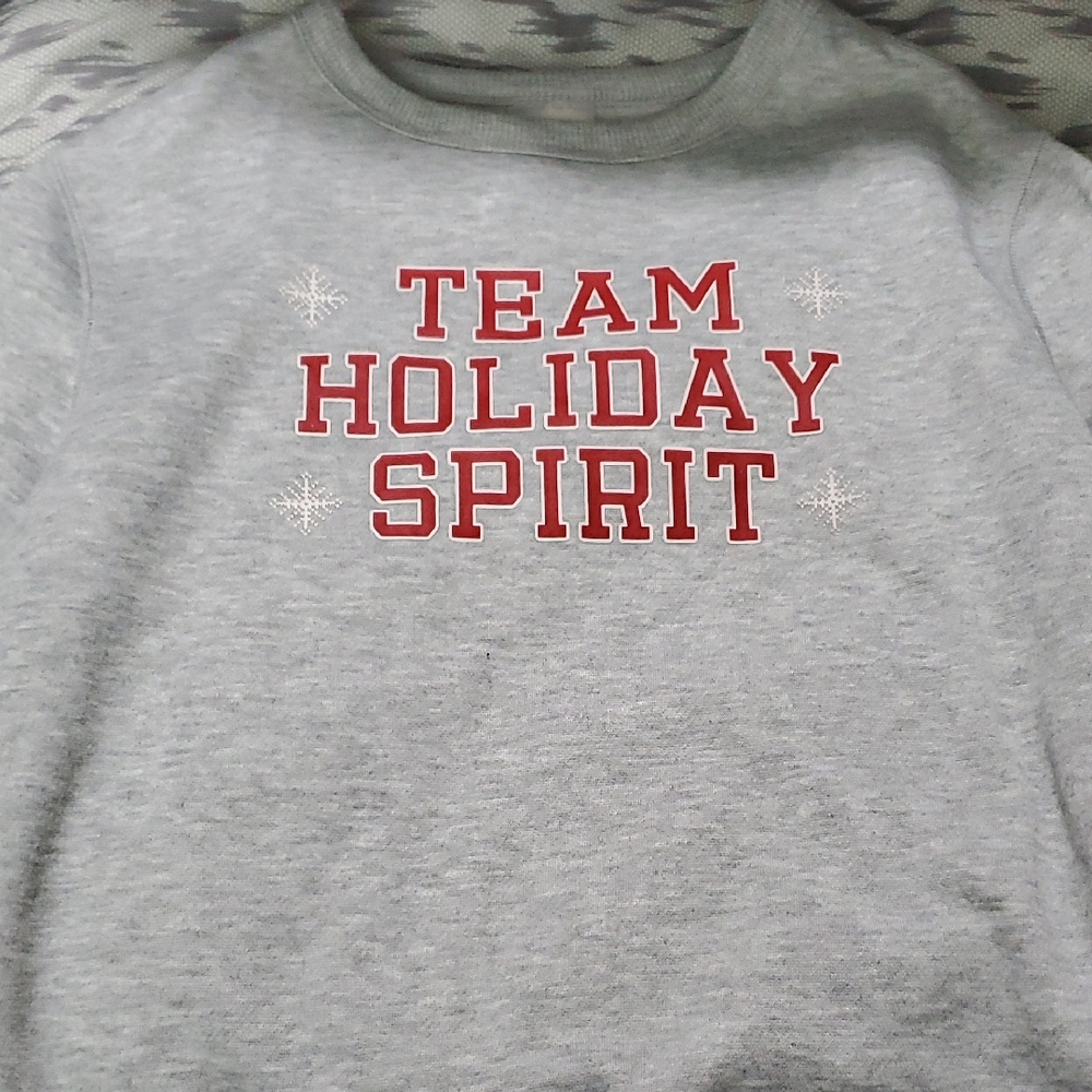 Wondershop Red and Gray Holiday Spirit Sweatshirt